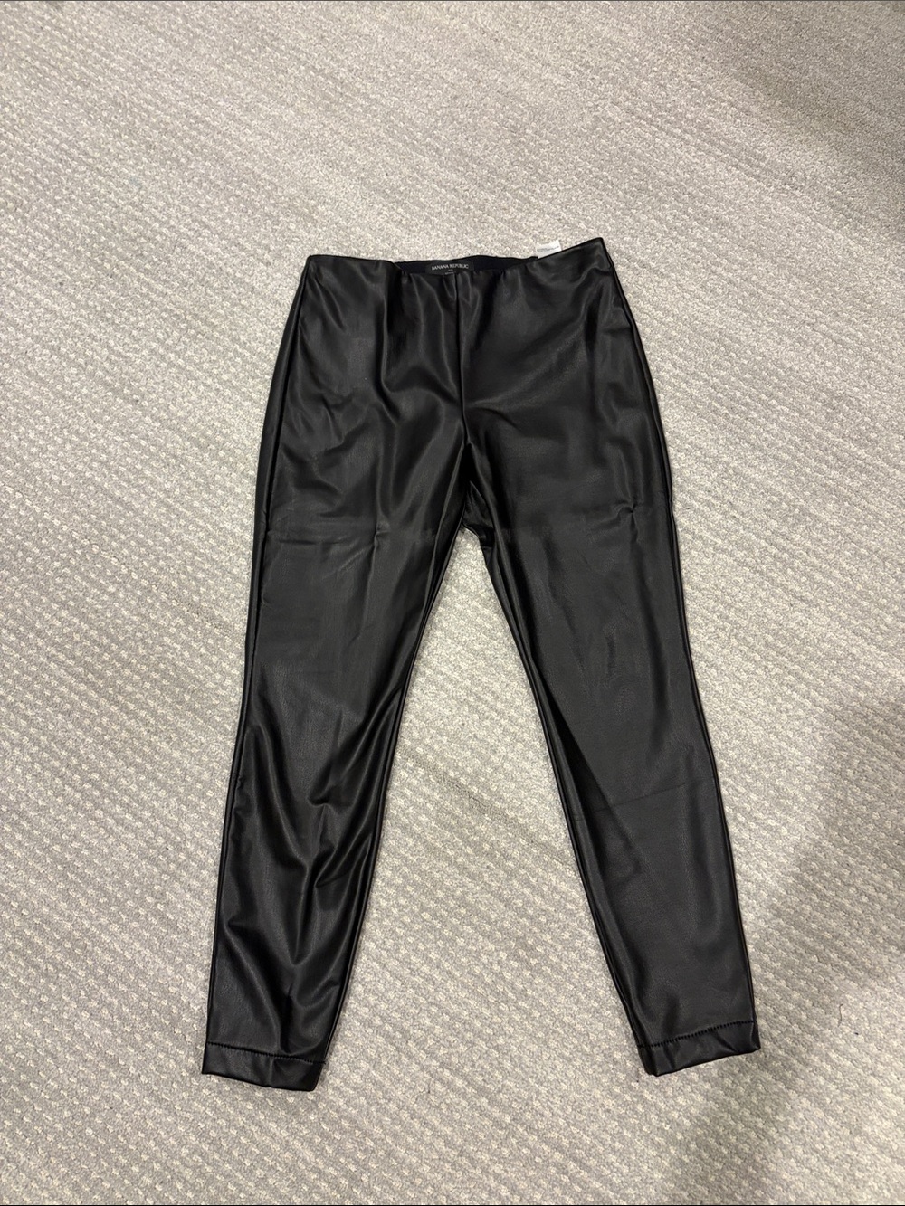 Black Faux Leather womens Leggings
